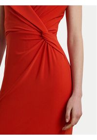 Lauren Ralph Lauren - LAUREN RALPH LAUREN Sukienka wieczorowa 253863940024 Pomarańczowy Slim Fit. Kolor: pomarańczowy. Materiał: syntetyk. Styl: wizytowy