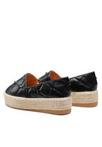 DeeZee Espadryle WS020610-01 Czarny. Kolor: czarny. Materiał: skóra