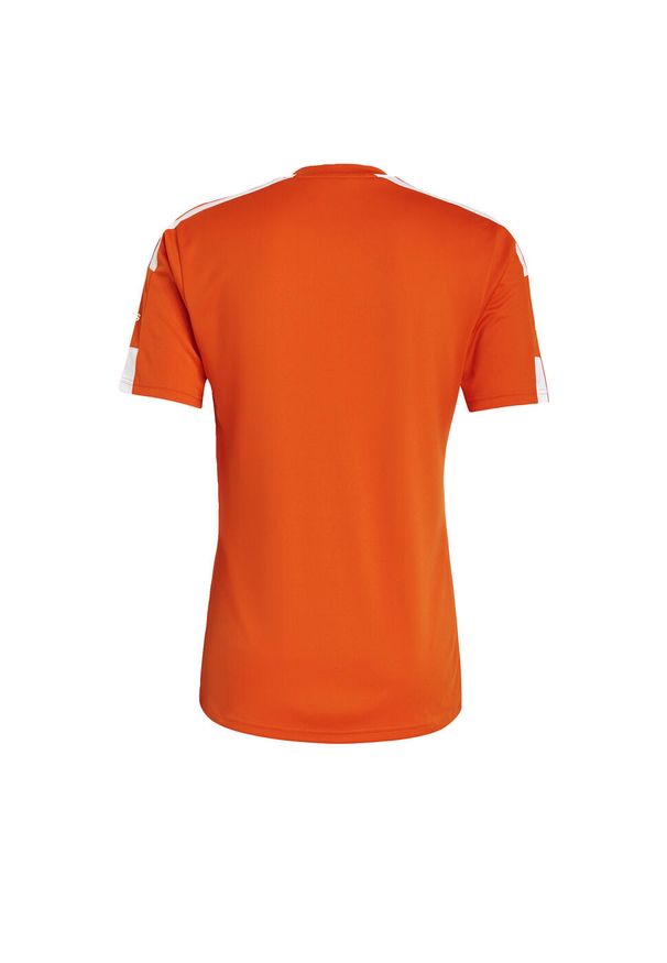 Adidas - Koszulka męska adidas Squadra 21 Jersey Short Sleeve. Kolor: biały, pomarańczowy, wielokolorowy. Materiał: jersey. Sport: piłka nożna