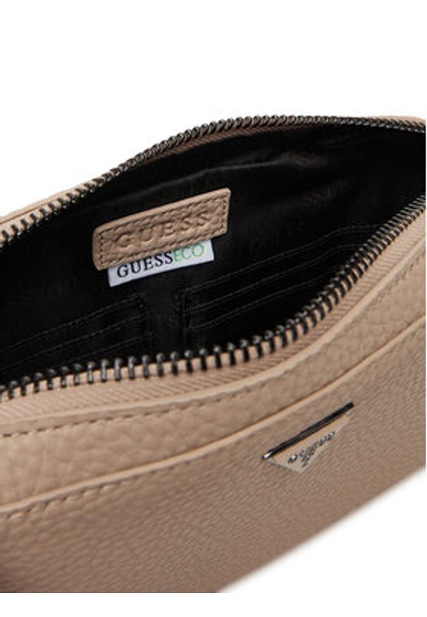 Guess Saszetka nerka 172013 Beżowy. Kolor: beżowy. Materiał: skóra