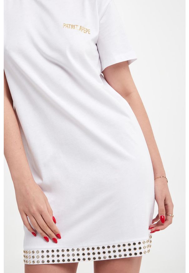 Patrizia Pepe - Sukienka mini typu T-shirt PATRIZIA PEPE. Długość: mini