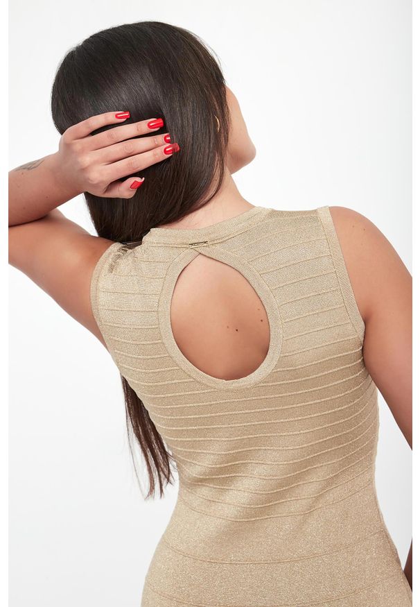 Twinset Milano - Sukienka maxi lureksowa LIU JO. Długość: maxi