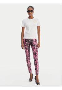 Versace Jeans Couture Legginsy 80HAC101 JS552 Różowy Slim Fit. Kolor: różowy. Materiał: syntetyk #3