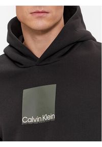 Calvin Klein Bluza Square Logo K10K111827 Czarny Regular Fit. Kolor: czarny. Materiał: bawełna, syntetyk #3