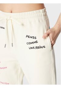 Zadig&Voltaire Spodnie dresowe JWPA00003 Écru Regular Fit. Materiał: bawełna #4