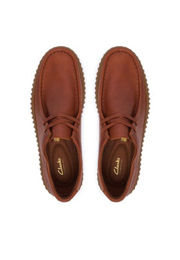 Clarks Półbuty Torhill Lo 26327295 Brązowy. Kolor: brązowy. Materiał: skóra