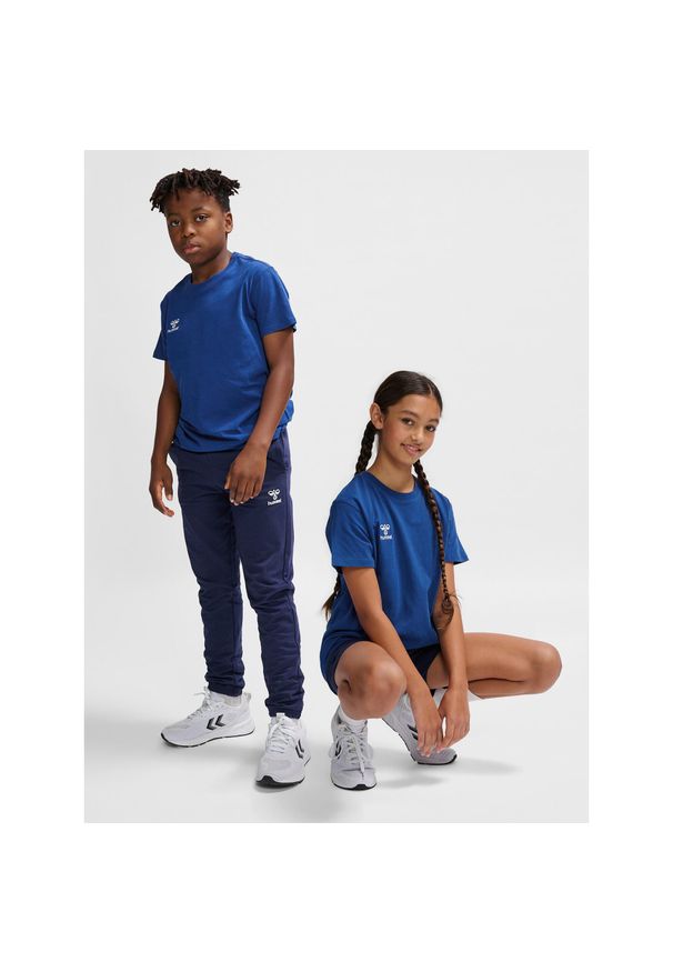 Koszulka dla dzieci Hummel Go 2.0. Kolor: niebieski. Materiał: dzianina. Sport: piłka nożna