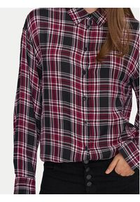 only - ONLY Koszula Evia 15355741 Bordowy Loose Fit. Kolor: czerwony. Materiał: wiskoza #4