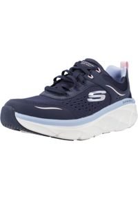skechers - Tenisówki Skechers Model Dlux Walker 2.0 Kolor Niebieski. Kolor: niebieski. Materiał: syntetyk, tkanina, skóra