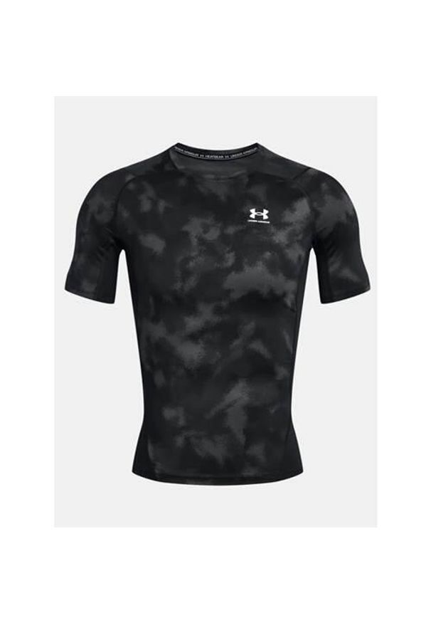 Koszulka treningowa męska Under Armour 1383321001. Kolor: biały, czarny, wielokolorowy. Długość rękawa: krótki rękaw. Długość: krótkie