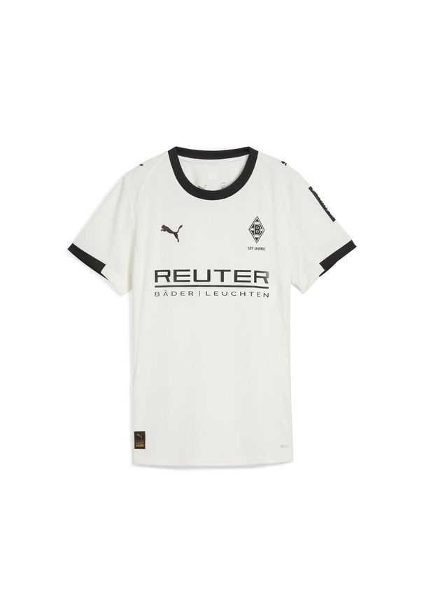 Puma - Damska koszulka domowa Borussia Mönchengladbach 25/26 PUMA Warm White Black. Kolor: biały, wielokolorowy, czarny. Sezon: lato