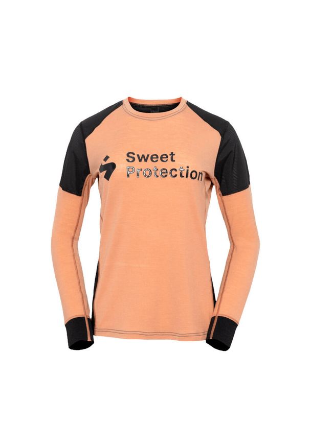 Damska koszulka z długim rękawem z wełny merino Sweet Protection Hunter. Kolor: różowy. Materiał: wełna. Długość rękawa: długi rękaw. Długość: długie. Sport: kolarstwo