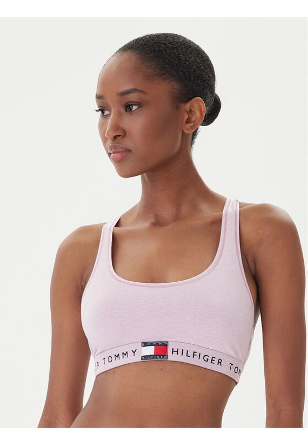 TOMMY HILFIGER - Tommy Hilfiger Biustonosz top UW0UW06221 Różowy. Kolor: różowy. Materiał: bawełna