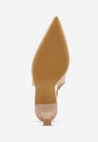 Renee - Ciemnobeżowe Czółenka Sandały Vices na Szpilce Slingback Kolliva. Okazja: na co dzień, na spotkanie biznesowe. Kolor: beżowy. Obcas: na szpilce. Styl: casual, biznesowy, elegancki #8