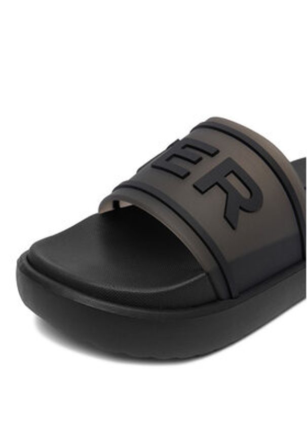 Hunter Klapki HU88895A Czarny. Kolor: czarny. Materiał: syntetyk