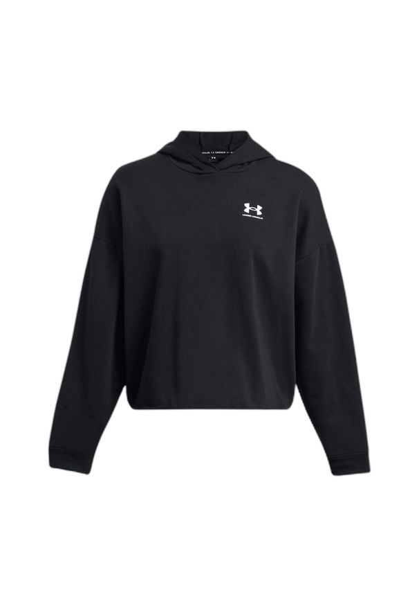 Bluza damska z kapturem Under Armour Rival Terry. Typ kołnierza: kaptur. Kolor: czarny, wielokolorowy, biały