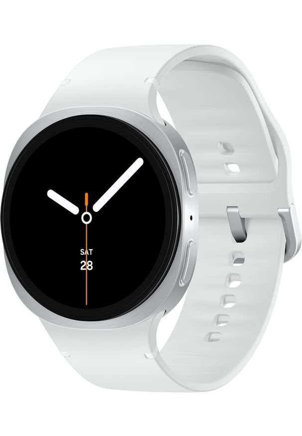 SAMSUNG - Samsung Galaxy Watch8 3,81 cm (1.5") AMOLED 44 mm Cyfrowy 480 x 480 px Ekran dotykowy Srebrny Wi-Fi GPS. Rodzaj zegarka: cyfrowe. Kolor: srebrny
