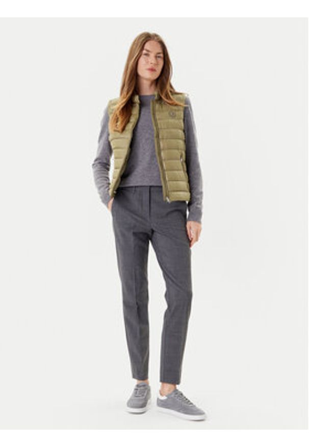 TOMMY HILFIGER - Tommy Hilfiger Bezrękawnik WW0WW45499 Khaki Regular Fit. Kolor: brązowy. Materiał: syntetyk. Długość rękawa: bez rękawów