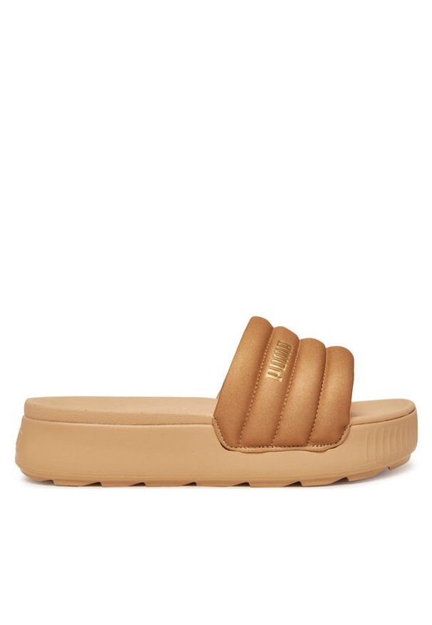 Puma Klapki Karmen Slide Puffy Wns Aqua Metallics PU 400679 02 Złoty. Kolor: złoty. Materiał: syntetyk