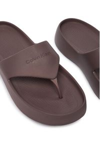 Calvin Klein Japonki One Piece Eva Flip Flop Thong HW0HW02957 Brązowy. Kolor: brązowy. Materiał: syntetyk #3