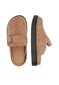 Guess Jeans Klapki EO-HY2T709-3 Beżowy. Kolor: beżowy. Materiał: materiał #6