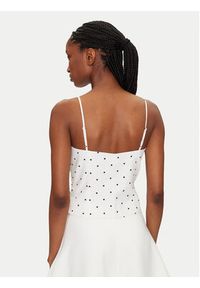 BARDOT - Bardot Top Vieda 59755TB Biały Regular Fit. Kolor: biały. Materiał: len #3