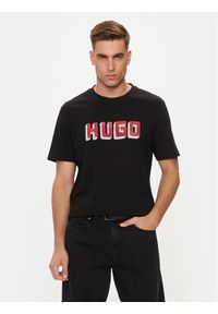 Hugo T-Shirt Daqerio 50516624 Czarny Regular Fit. Kolor: czarny. Materiał: bawełna #1