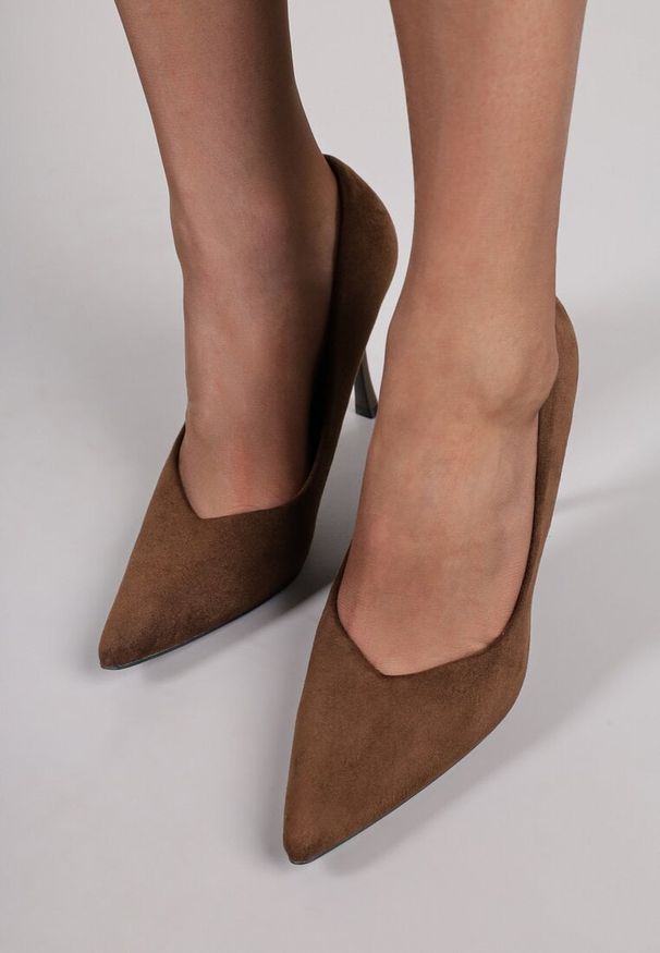 Born2be - Brązowe Szpilki Vices w Klasycznym Stylu ze Skórzaną Wkładką Alandde. Okazja: na wesele, na ślub cywilny, do pracy, na spotkanie biznesowe. Kolor: brązowy. Materiał: skóra. Obcas: na szpilce. Styl: klasyczny. Wysokość obcasa: średni