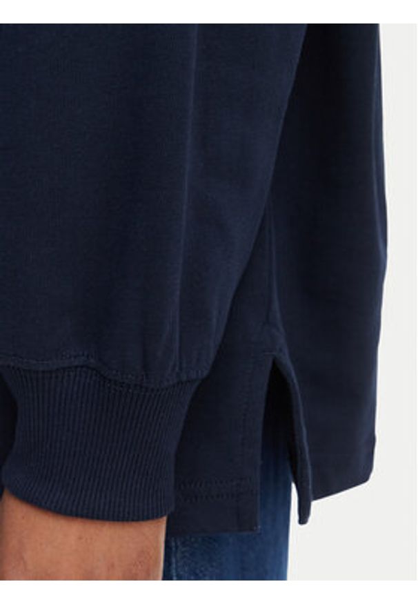 Tommy Jeans Bluza Tjw Ovs DW0DW22827 Granatowy Oversize. Kolor: niebieski. Materiał: bawełna