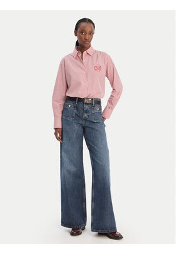 TOMMY HILFIGER - Tommy Hilfiger Jeansy WW0WW49387 Niebieski Wide Leg. Kolor: niebieski