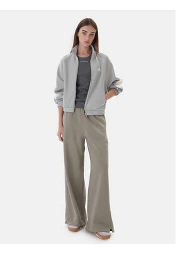 Adidas - adidas Bluza Stadium KA6251 Szary Loose Fit. Kolor: szary. Materiał: bawełna