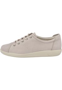 ecco - Buty do chodzenia damskie Ecco 20650302386. Zapięcie: sznurówki. Kolor: szary. Materiał: guma, skóra, tkanina. Szerokość cholewki: normalna. Sport: turystyka piesza