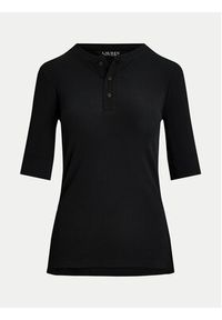 Lauren Ralph Lauren Bluzka 200940439001 Czarny Slim Fit. Kolor: czarny. Materiał: bawełna #2