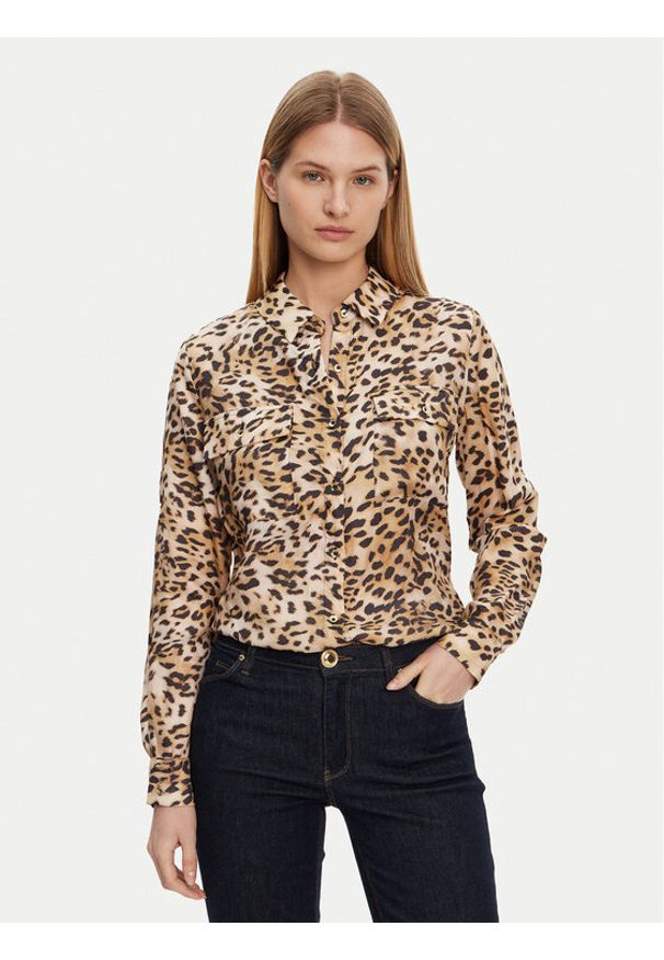 Guess Koszula W5GH83 WH5N2 Kolorowy Regular Fit. Materiał: lyocell. Wzór: kolorowy