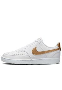 Buty damskie Nike Court Vision Low Next Nature DH3158-105 - białe. Zapięcie: sznurówki. Kolor: biały. Materiał: skóra, materiał, guma, syntetyk. Szerokość cholewki: normalna. Sezon: lato. Model: Nike Court