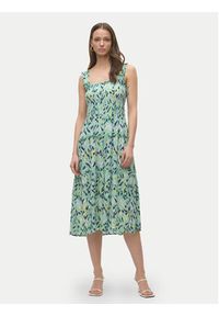 Vero Moda Sukienka letnia Menny 10282481 Zielony Regular Fit. Kolor: zielony. Materiał: wiskoza. Sezon: lato #2