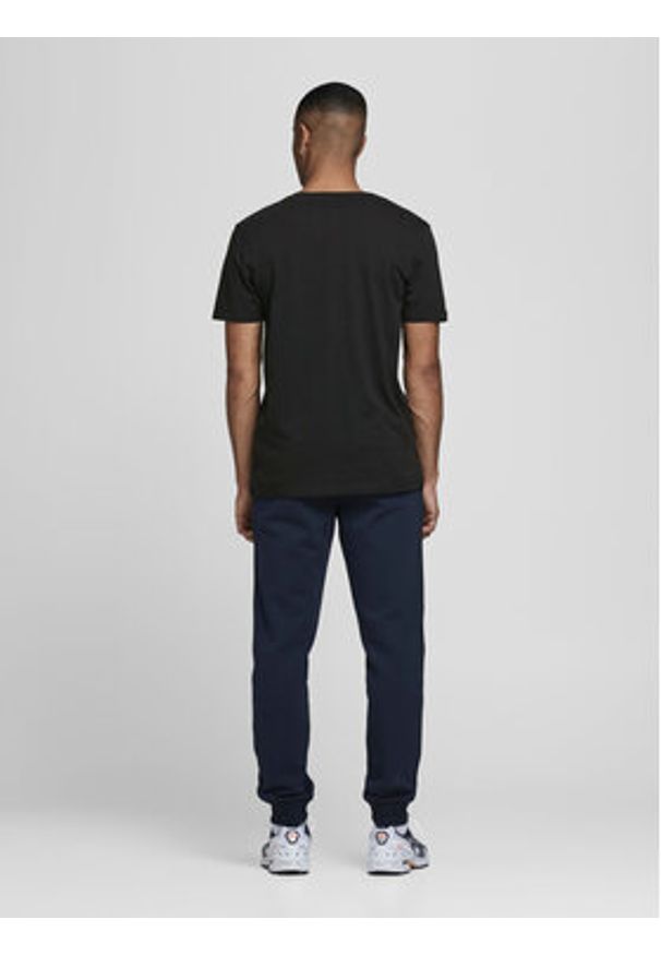 Jack & Jones - Jack&Jones T-Shirt Corp Logo 12151955 Czarny Slim Fit. Kolor: czarny. Materiał: bawełna