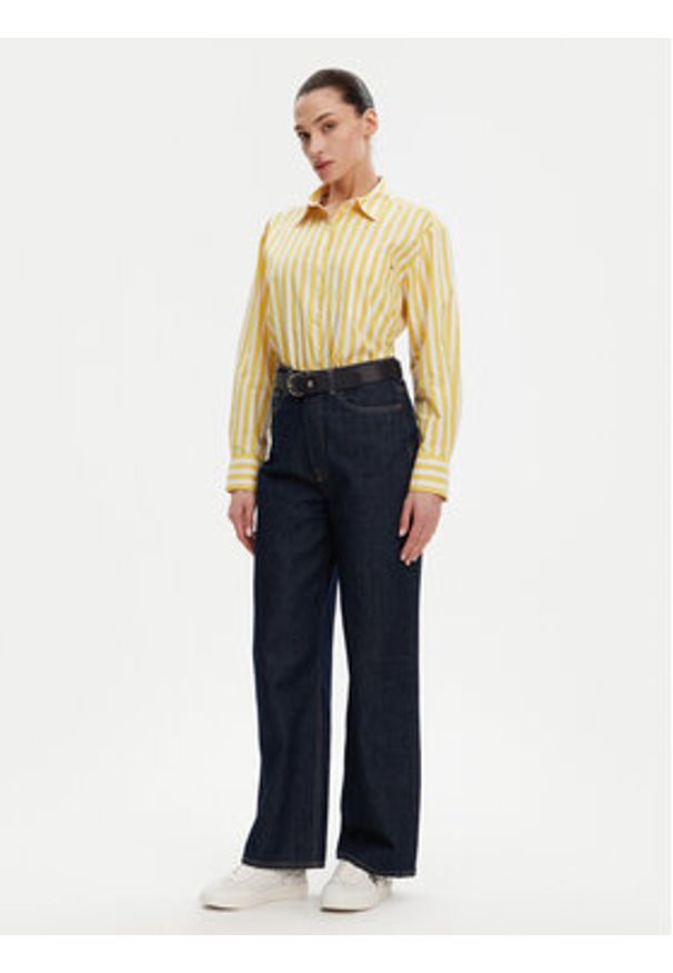 TOMMY HILFIGER - Tommy Hilfiger Koszula WW0WW45612 Żółty Relaxed Fit. Kolor: żółty. Materiał: bawełna