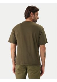 TOMMY HILFIGER - Tommy Hilfiger T-Shirt UM0UM03643 Khaki Regular Fit. Kolor: brązowy. Materiał: bawełna #4