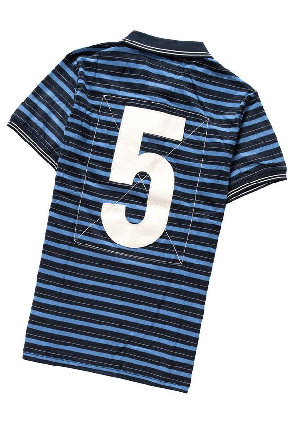 Jack & Jones - POLO JACK & JONES NUMBERS POLO 12063787 DARK. Typ kołnierza: polo. Wzór: aplikacja