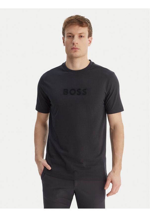 BOSS T-Shirt TS_Terrace Logo 50559361 Granatowy Regular Fit. Kolor: niebieski. Materiał: bawełna