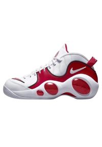 Nike - Męskie Skórzane Buty Air Zoom 95 Flight. Kolor: czerwony, biały, wielokolorowy. Materiał: skóra. Sezon: zima