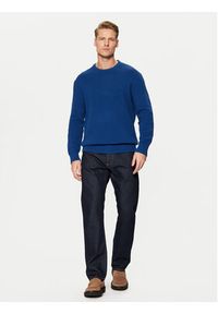 Selected Homme Sweter 16094552 Niebieski Relaxed Fit. Kolor: niebieski. Materiał: bawełna #3