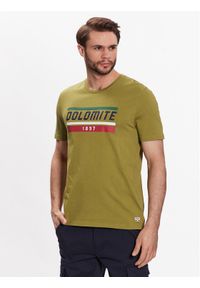 Dolomite T-Shirt 289177-1406 Khaki Regular Fit. Kolor: brązowy. Materiał: bawełna #1