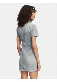 Morgan Sukienka jeansowa 241-ROGLA Błękitny Regular Fit. Kolor: niebieski. Materiał: bawełna #5