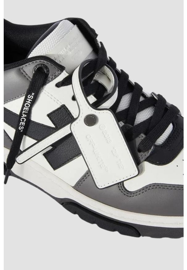 OFF-WHITE Szare sneakersy Out Of Office Calf Leather, Rozmiar 43,5. Kolor: szary