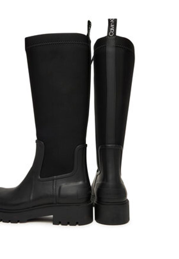 Calvin Klein Kalosze YW0YW02002 Czarny. Kolor: czarny. Materiał: materiał