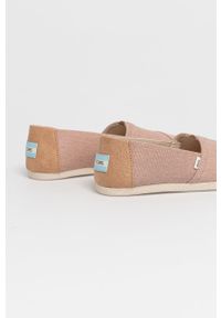 Toms - Espadryle Alpargata. Kolor: różowy. Materiał: guma #4