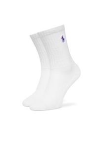 Polo Ralph Lauren Zestaw 6 par wysokich skarpet damskich 455972889003 Biały. Kolor: biały. Materiał: materiał, bawełna #5