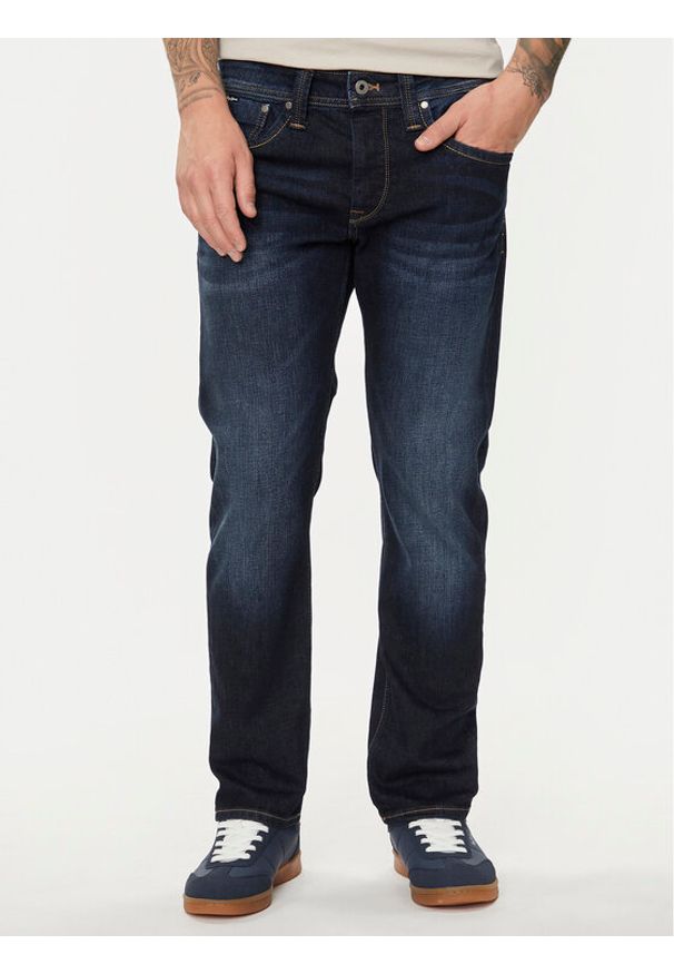 Pepe Jeans Jeansy Cash PM206318 Granatowy Regular Fit. Kolor: niebieski